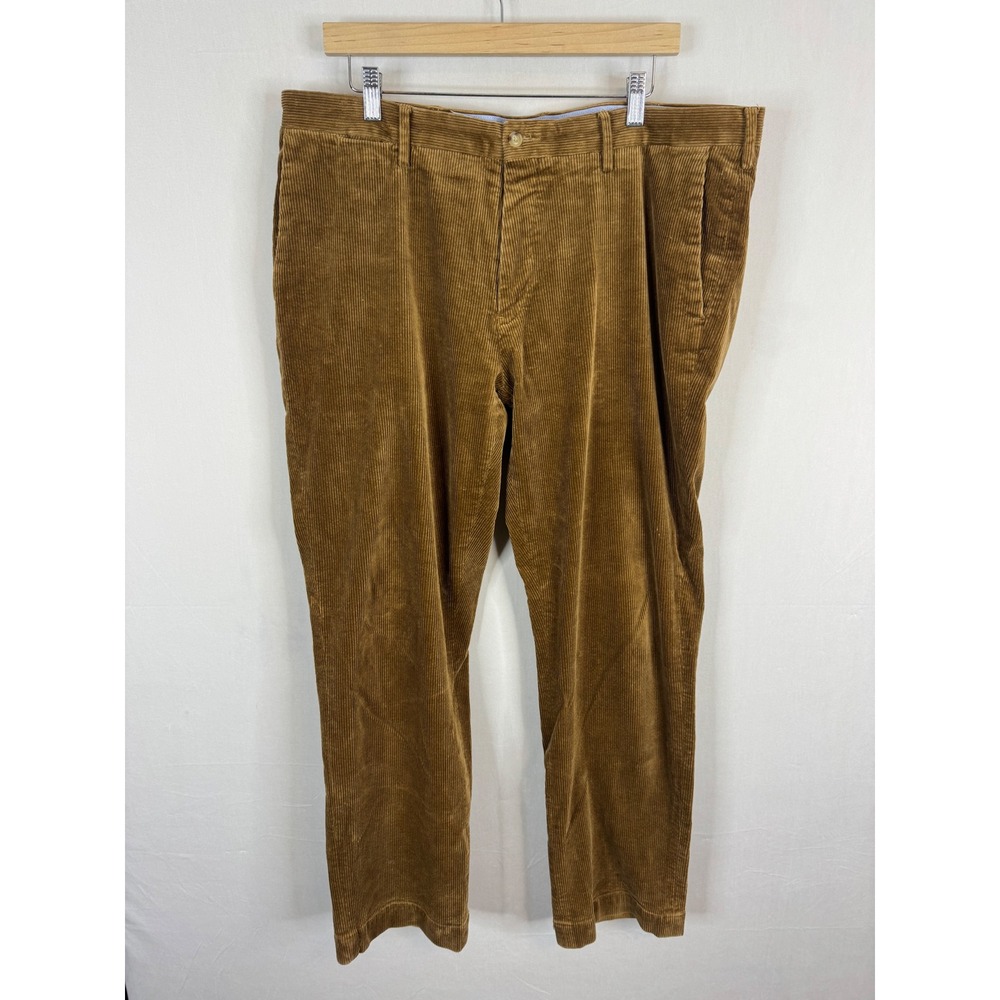 Polo Ralph Lauren Mens Classic Fit Corduroy Pants Tan Brown 38x32 Stretch Cotton